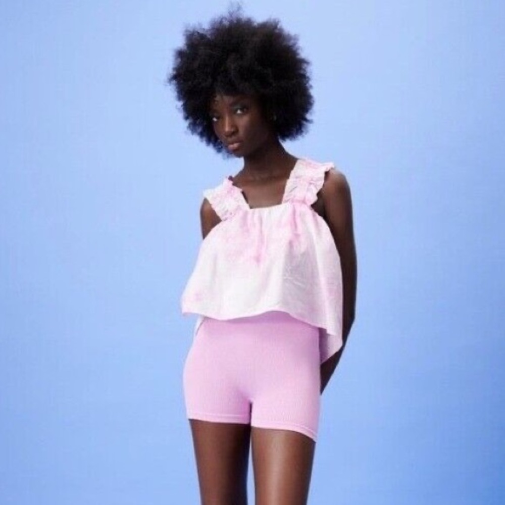 Zara Tie Dye Print Bubble Top